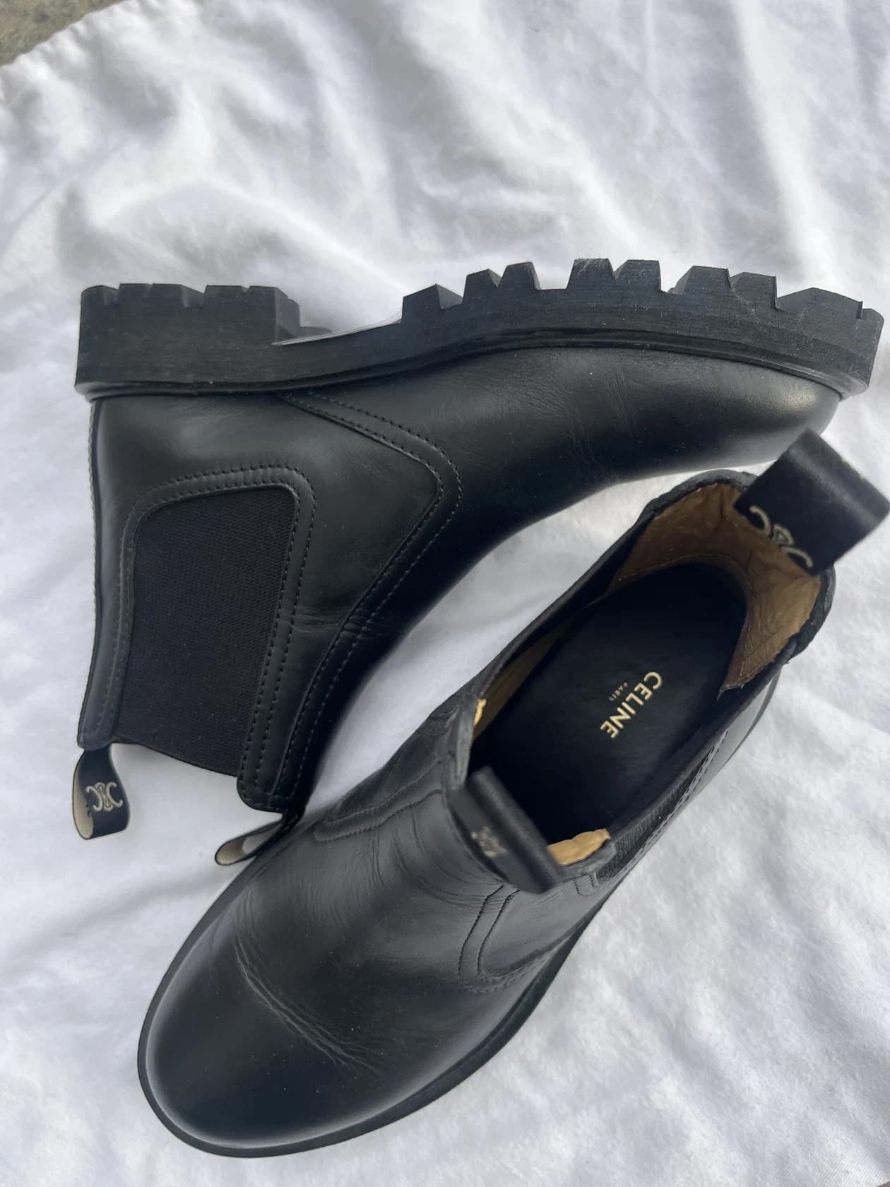 Черные челси Celine